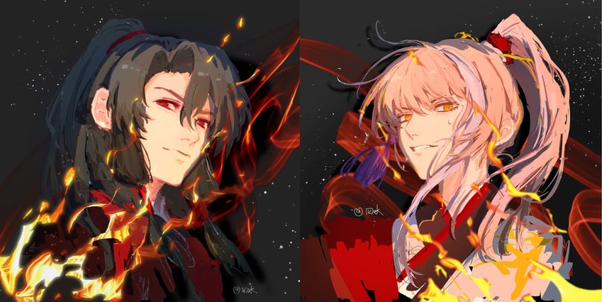 archer and zheng chenggong (fate and 1 more) drawn by alyosha23642