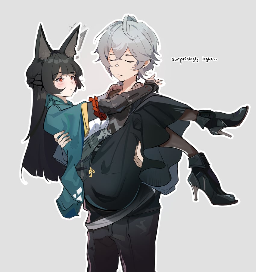 hoshimi miyabi and wise (zenless zone zero) drawn by layton_(sanlayton)