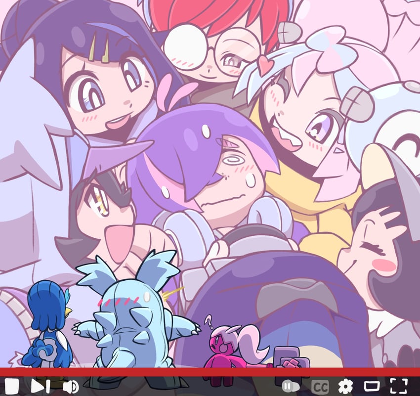 iono, liko, penny, magnemite, poppy, and 6 more (pokemon and 2 more) drawn by icydirtball