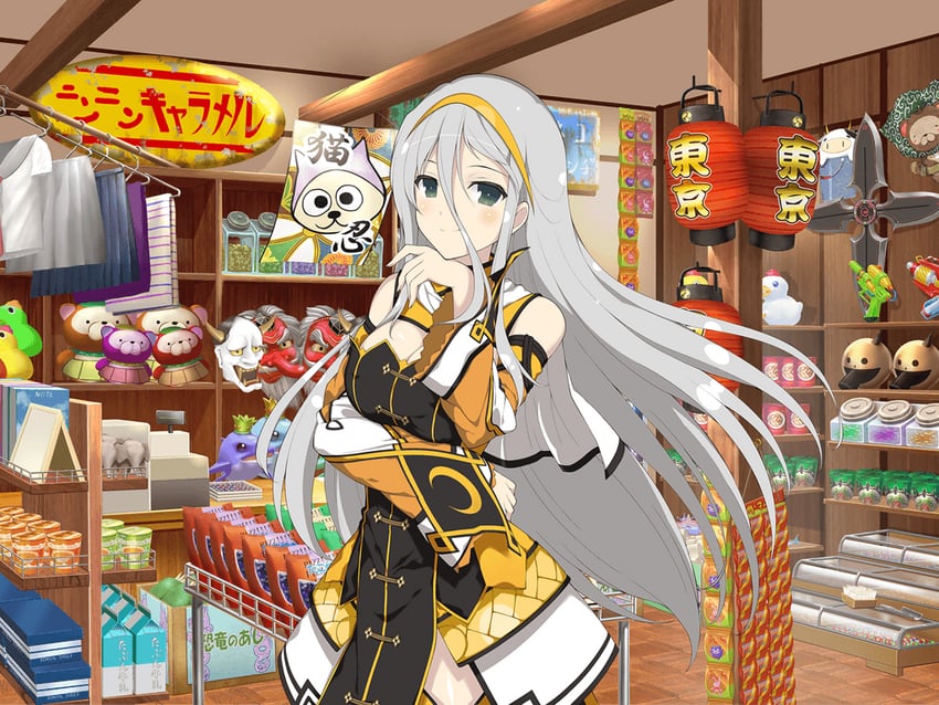gekkou, ushiwakamaru, pontarou, and luka (senran kagura and 1 more) drawn by yaegashi_nan