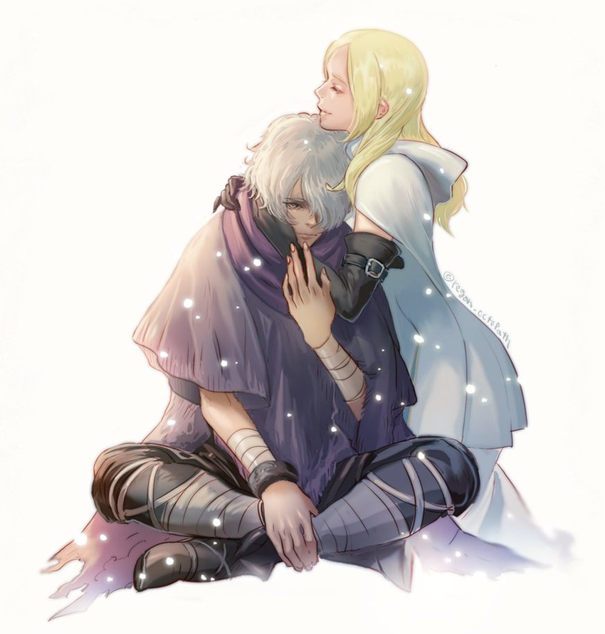 therion and ophilia clement (octopath traveler and 1 more) drawn by regan_(hatsumi)