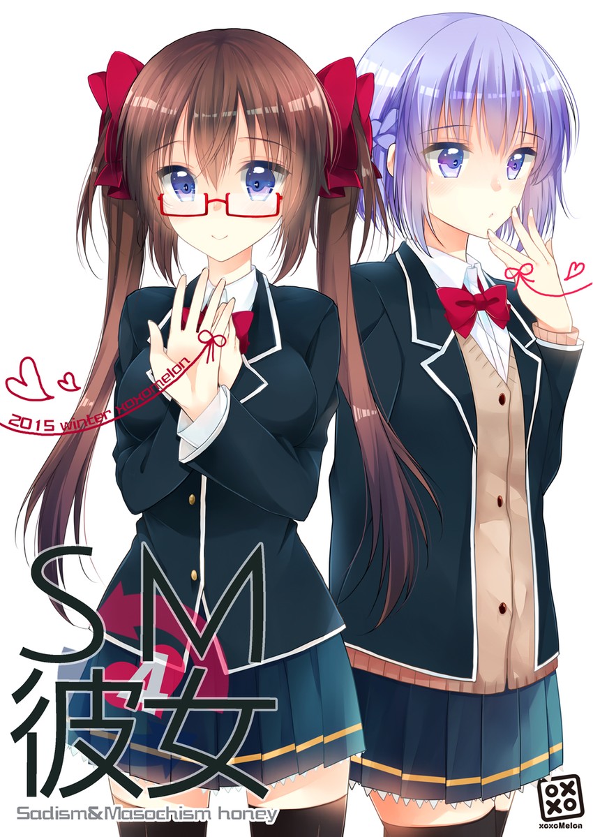 hime and shizuku (original) drawn by peke_(xoxo_melon)