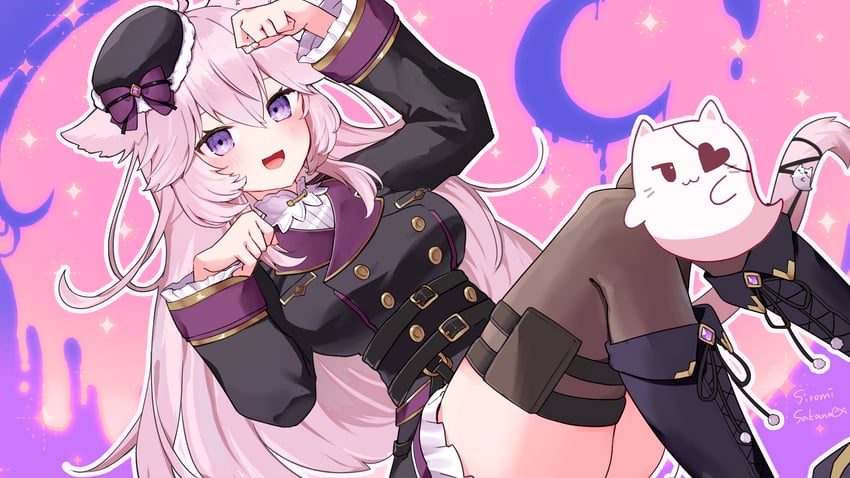 nyatasha nyanners (indie virtual youtuber) drawn by 0_sakana_san