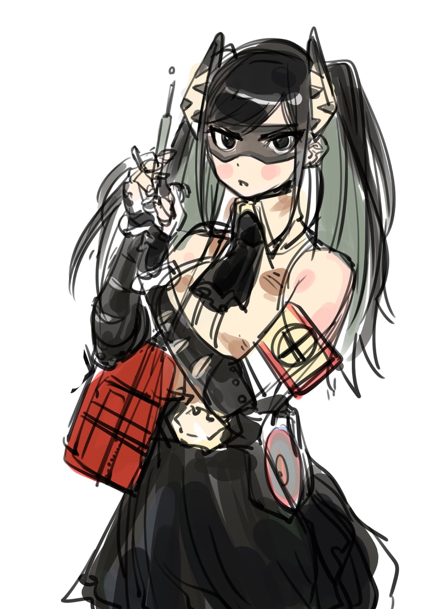 dunant pilse and lady black (shy) drawn by bukimi_isan