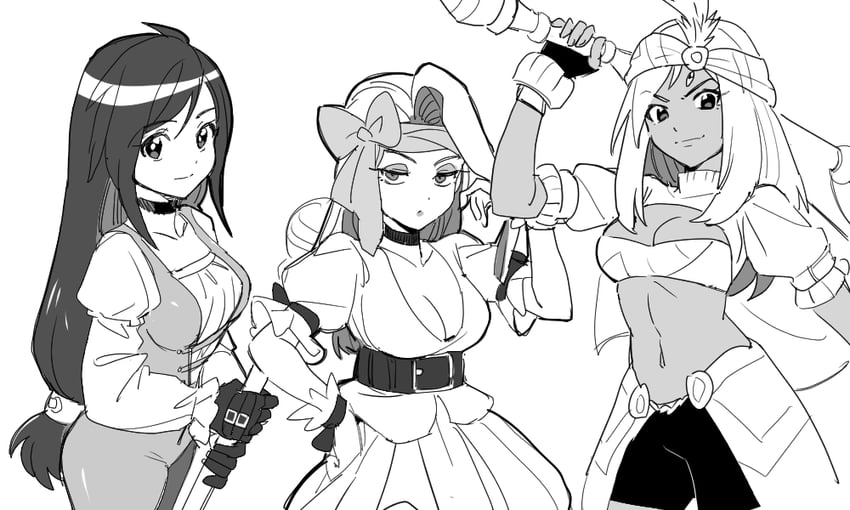 garnet til alexandros xvii, ruby, and lani (final fantasy and 1 more) drawn by dede_(qwea_00000)
