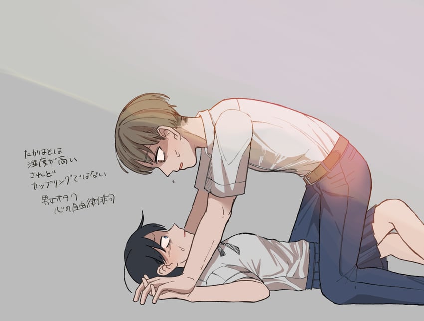 hatono chihiro and takami kouki (futsuu no keion-bu) drawn by sitesitei