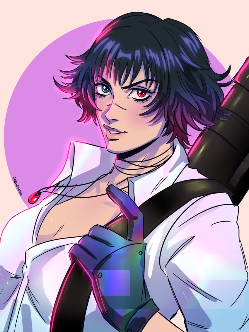 lady (devil may cry and 1 more) drawn by ellie_mehl