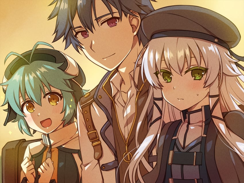 rean schwarzer, altina orion, and millium orion (eiyuu densetsu and 2 more) drawn by chihiro_(chihiro3399)