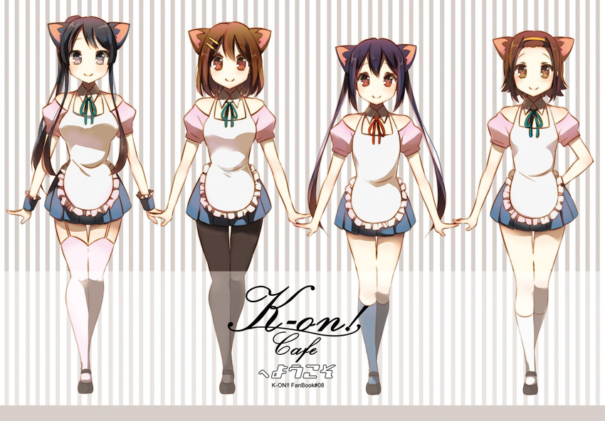 akiyama mio, nakano azusa, hirasawa yui, and tainaka ritsu (k-on!) drawn by haruna_mahiru