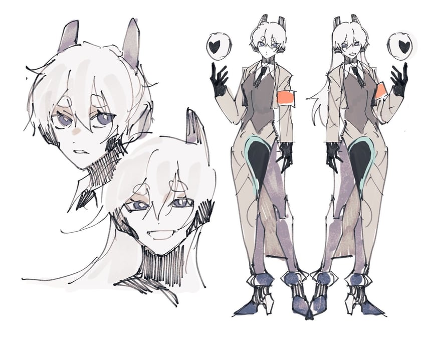 nugget and employee (project moon and 1 more) drawn by bidtakoo