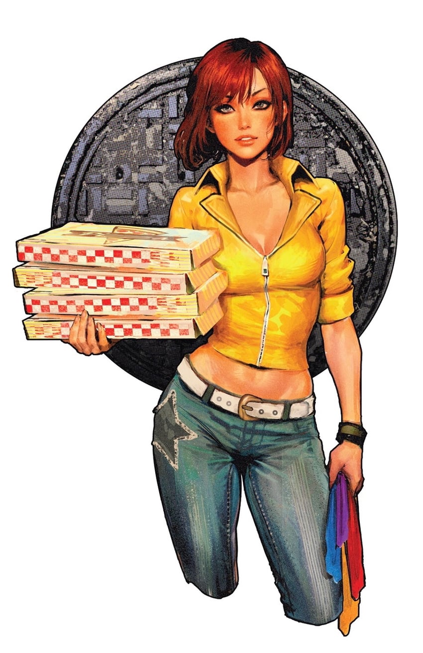 april o'neil (teenage mutant ninja turtles) drawn by sozomaika