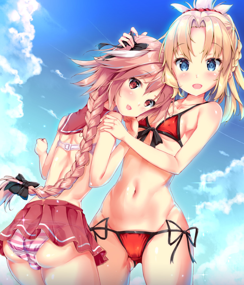 astolfo and mordred (fate and 2 more) drawn by fukuda_shuushi