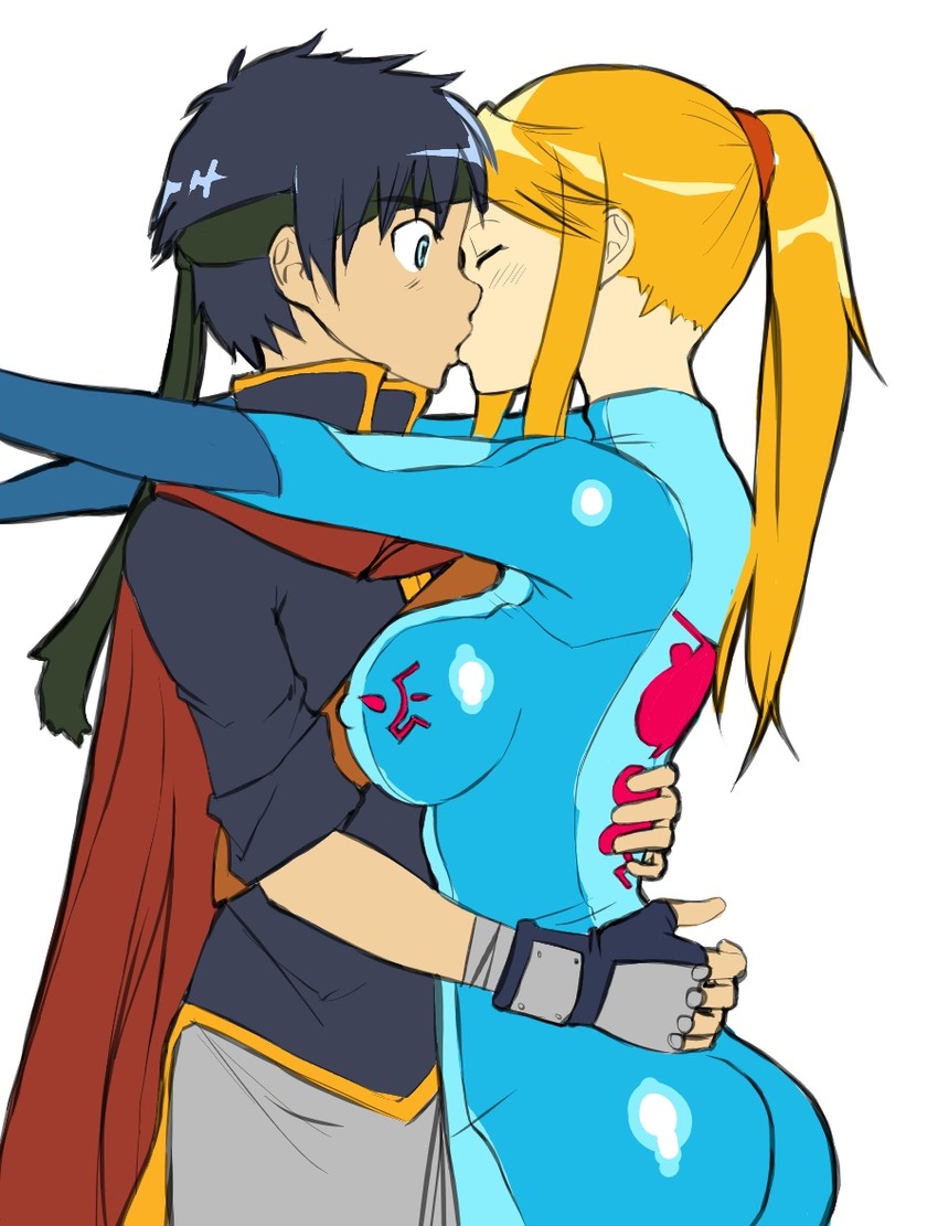 samus aran and ike (fire emblem and 2 more) drawn by madkaiser