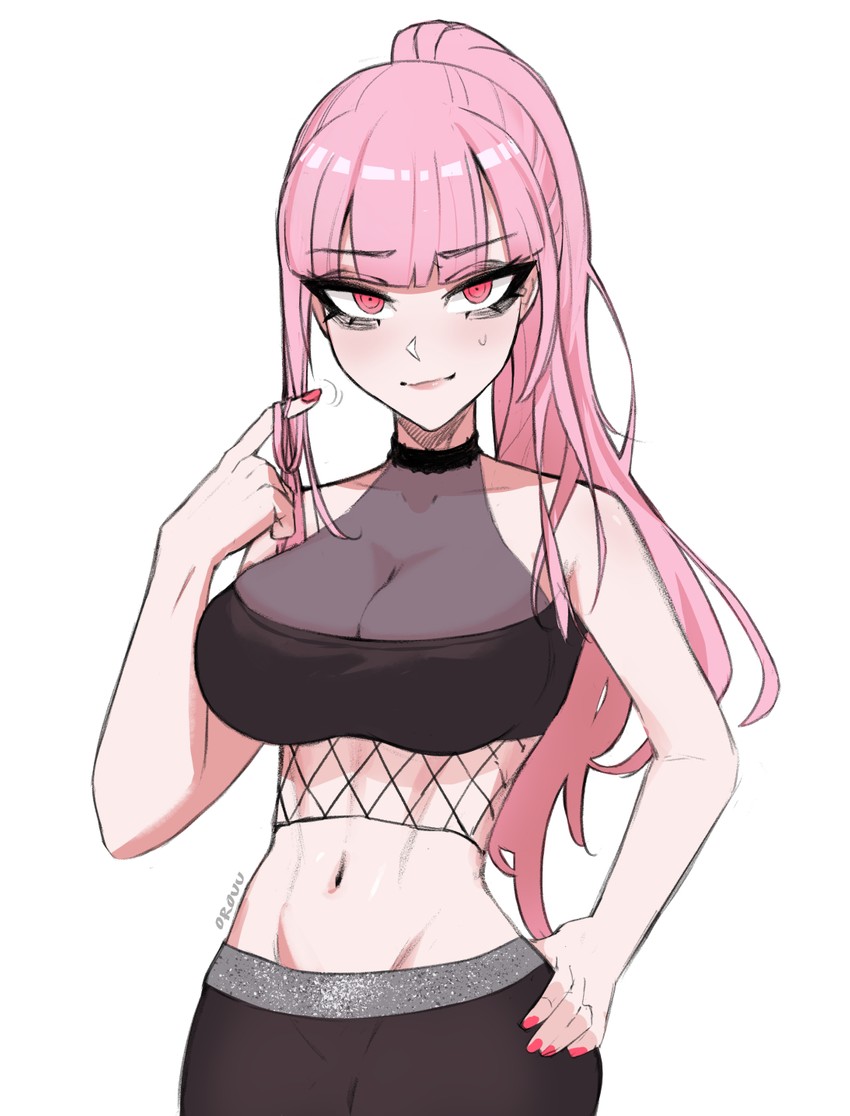 mori calliope (hololive and 1 more) drawn by orouu