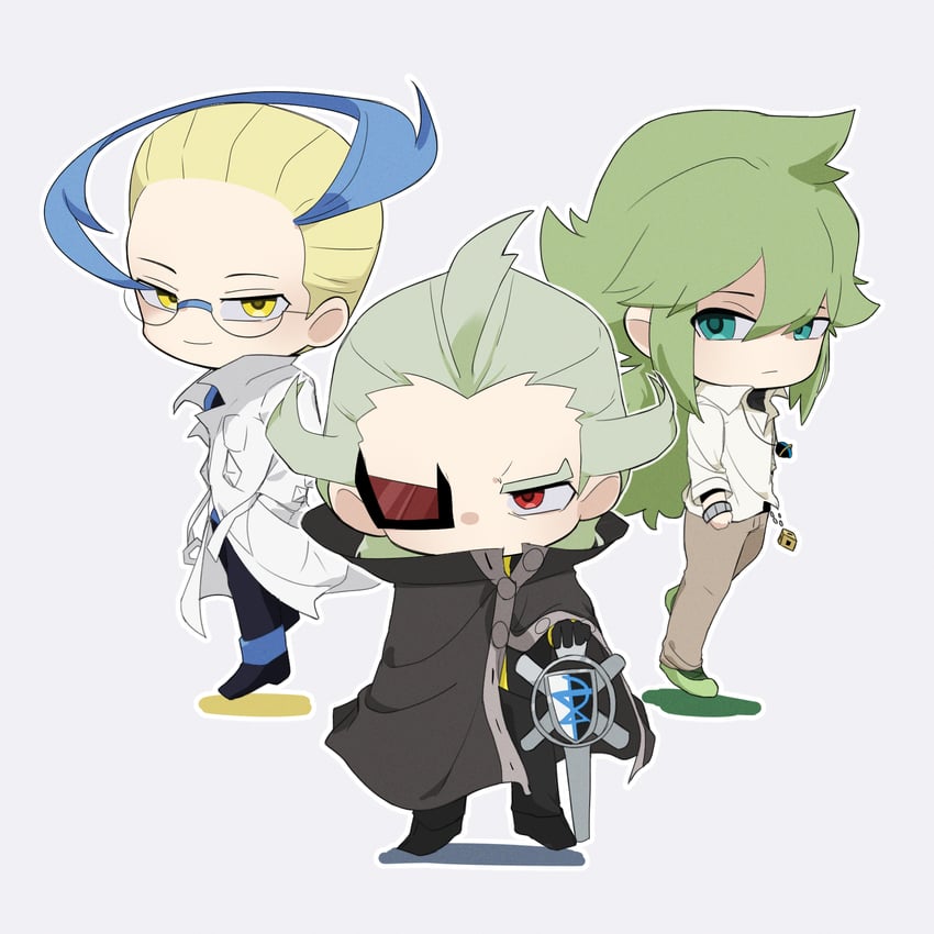 n, ghetsis, and colress (pokemon and 1 more) drawn by suta_5255