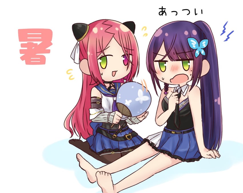 funada kiito and shiba tomoshibi (assault lily) drawn by nigari_(ngari_0115)