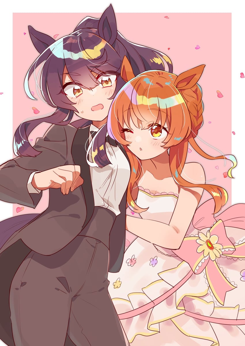 narita brian and mayano top gun (umamusume) drawn by masumi_mi