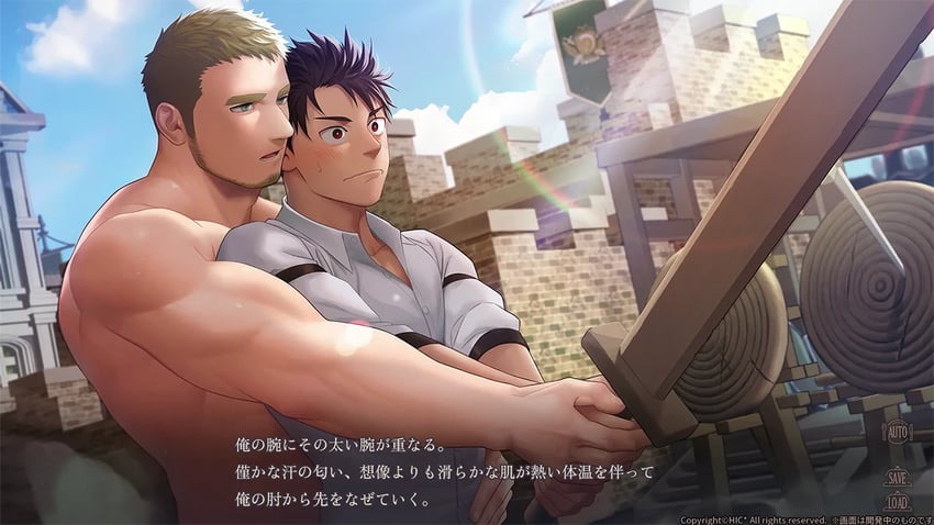 asahi and frederick (norn's dine) drawn by itto_(mentaiko)