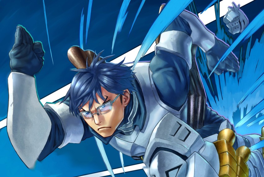 iida tenya (boku no hero academia) drawn by yomoyama_yotabanashi