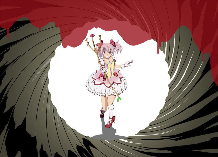 kaname madoka (mahou shoujo madoka magica and 1 more) drawn by intes