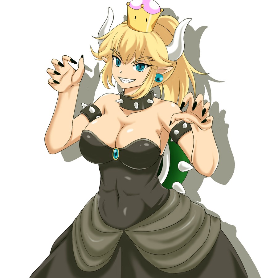 bowsette (mario and 1 more) drawn by kusanagi_souichirou