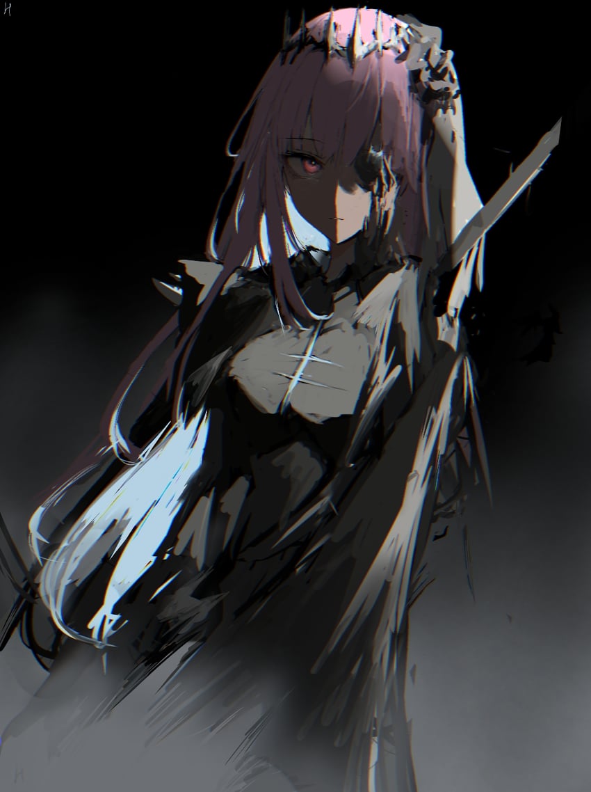 mori calliope (hololive and 1 more) drawn by hurybone