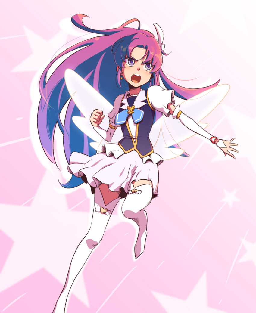 hikawa iona and cure fortune (precure and 1 more) drawn by ammonio