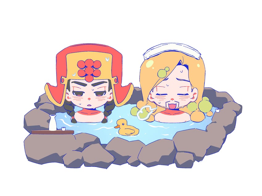 mamezuku rai and higashikata norisuke iv (jojo no kimyou na bouken and 1 more) drawn by xiaorong