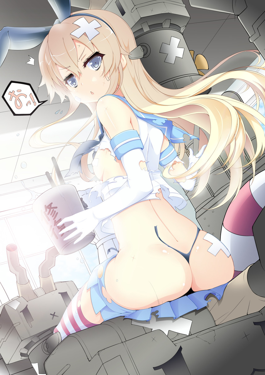 shimakaze and rensouhou-chan (kantai collection) drawn by hyasumasa