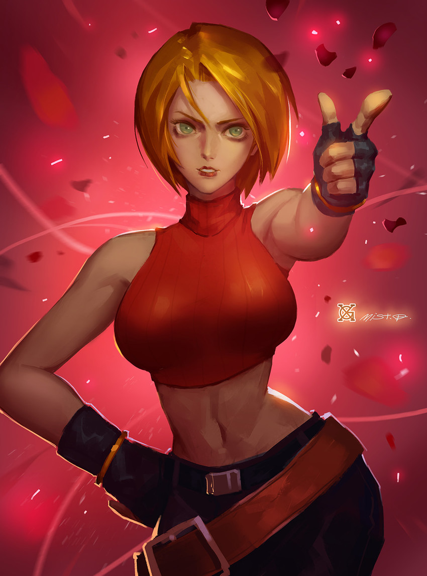 blue mary (the king of fighters and 1 more) drawn by xiaoguimist