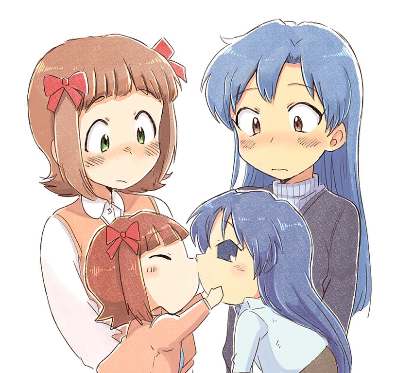 kisaragi chihaya, amami haruka, chihyaa, and haruka-san (idolmaster and 1 more) drawn by tsubobot