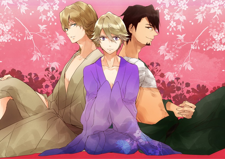 barnaby brooks jr., kaburagi t. kotetsu, and ivan karelin (tiger & bunny) drawn by yoowa