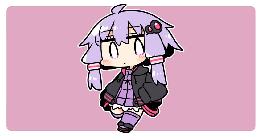 yuzuki yukari (vocaloid and 1 more) drawn by ini_(inunabe00)