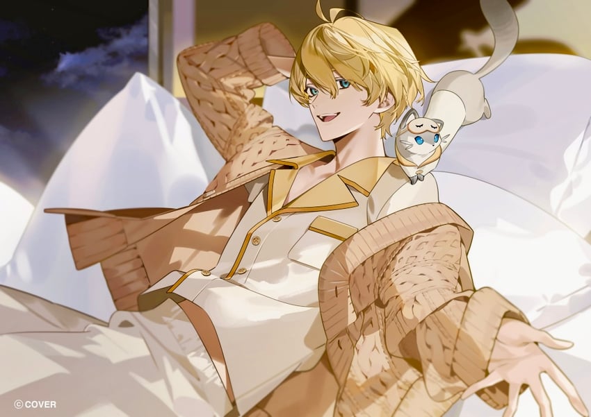 kishido temma and hiyamaru (holostars) drawn by yukko_(matakite_4kaku)