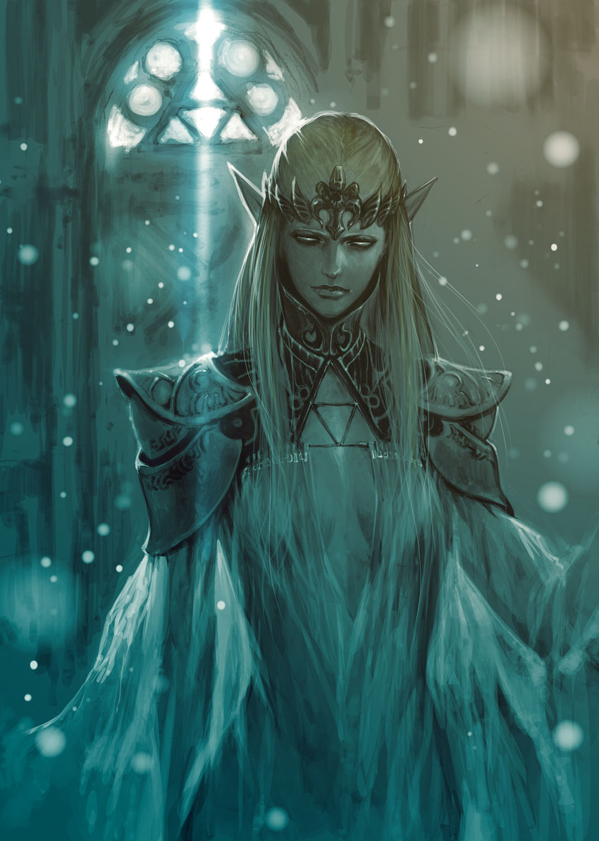 princess zelda (the legend of zelda) drawn by ikeda_masateru