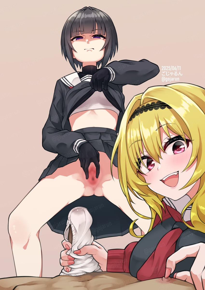 shirayuki chiyo and kurosaki chitose (idolmaster and 1 more) drawn by gojarun