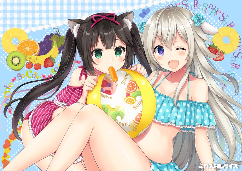 kuu-chan and shii-chan (original) drawn by sakurai_makoto_(custom_size)