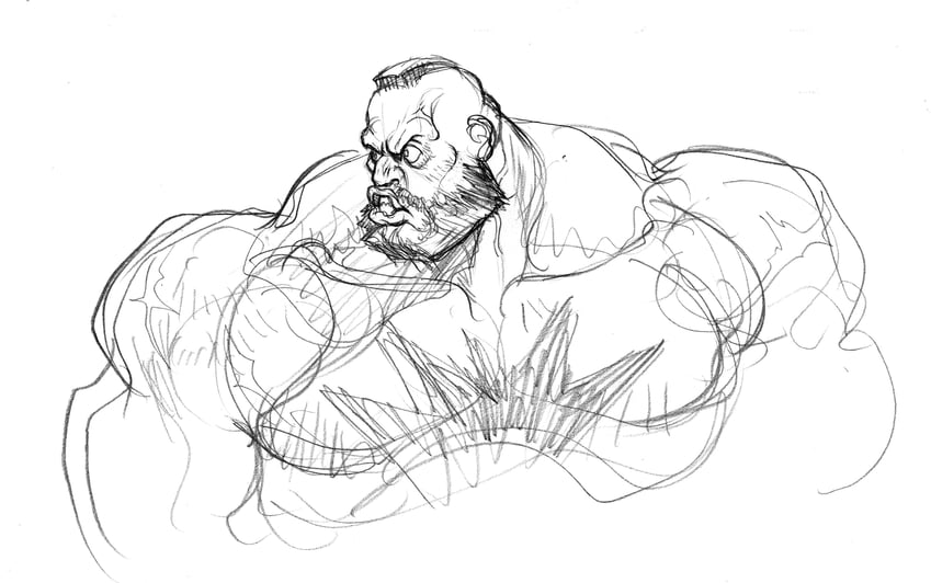 zangief (street fighter and 1 more) drawn by nishimura_kinu