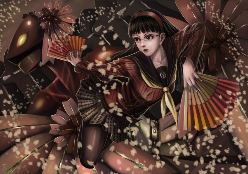 amagi yukiko and konohana sakuya (persona and 1 more) drawn by control5