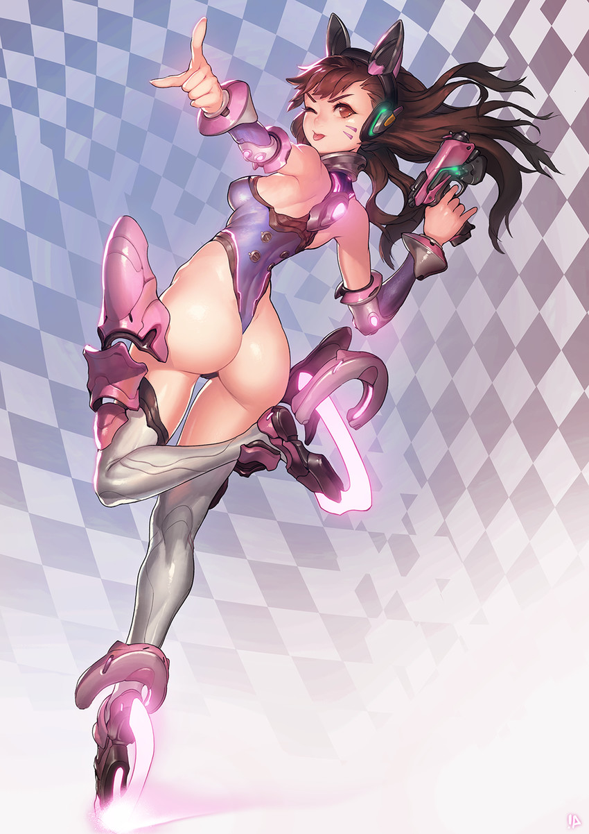 d.va (overwatch and 1 more) drawn by instant_ip