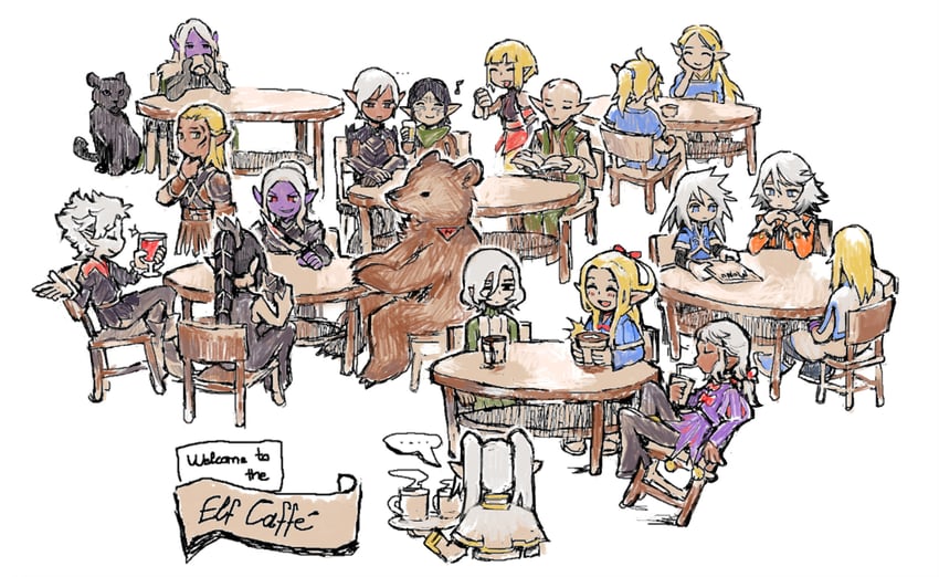 link, princess zelda, frieren, marcille donato, mithrun, and 15 more (the legend of zelda and 12 more) drawn by snoozaga