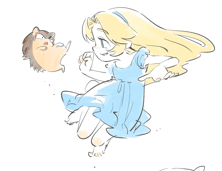 shadow the hedgehog and maria robotnik (sonic) drawn by kucho_(ughhhh1110)