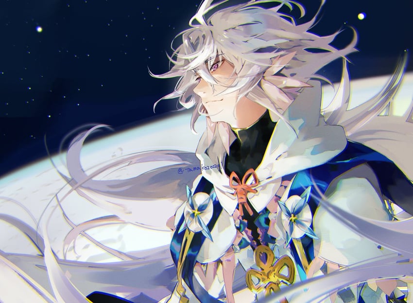 merlin (fate and 1 more) drawn by hanako_(onikutabetaiyo)