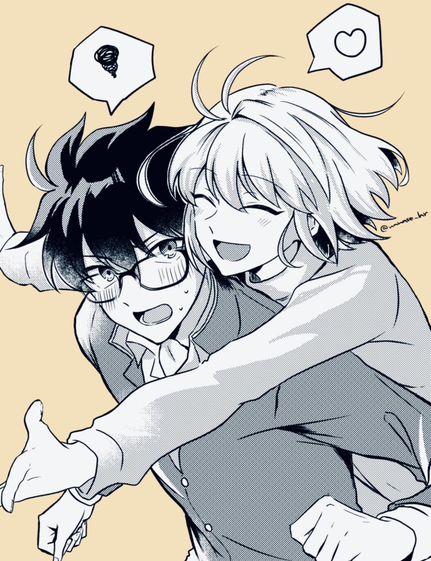 arcueid brunestud and tohno shiki (tsukihime) drawn by nanase_hr