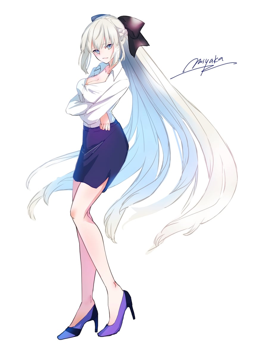 morgan le fay (fate and 1 more) drawn by miyaka_(58305841)