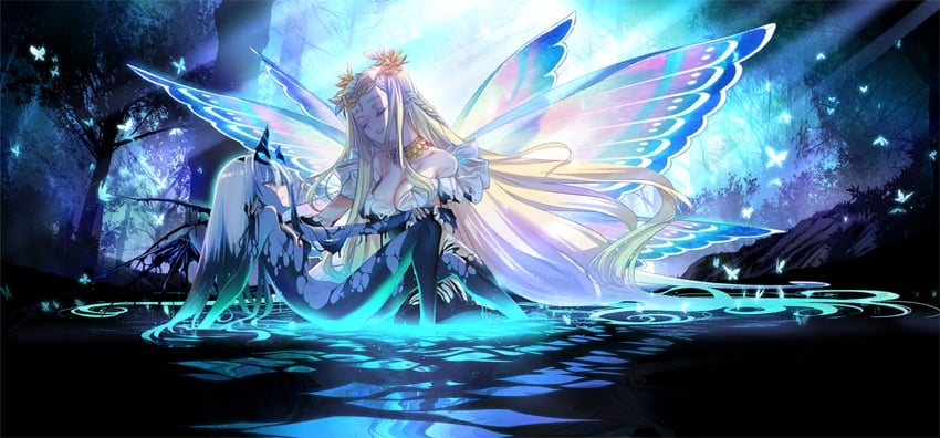 melusine and aurora (fate and 1 more) drawn by choco_(chocolate_shop) and taa_(acid)