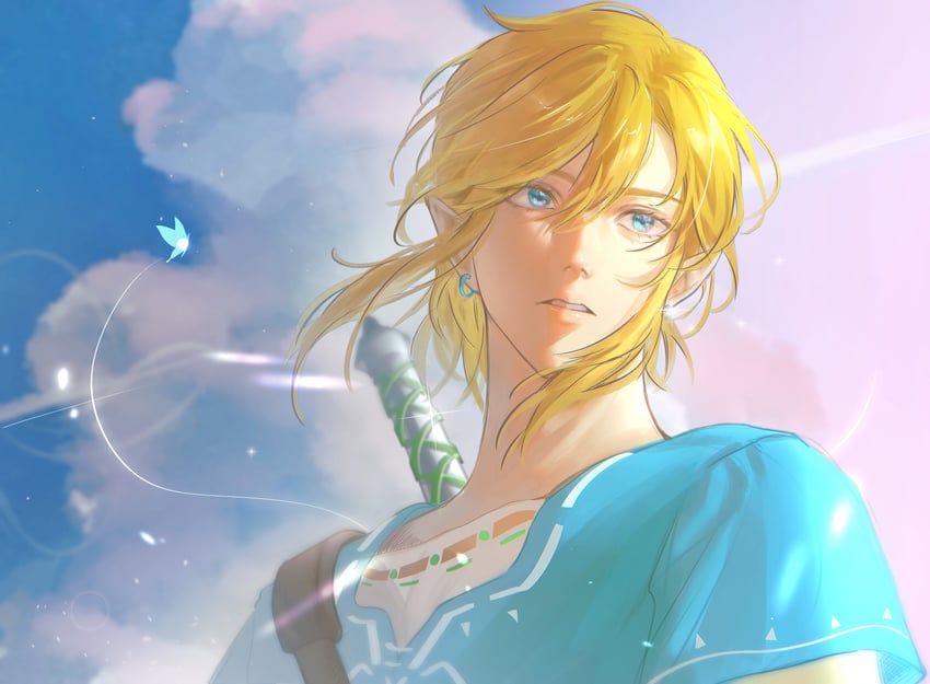 link and navi (the legend of zelda and 1 more) drawn by d_chae9