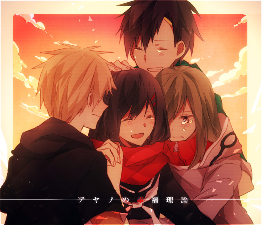 tateyama ayano, kido tsubomi, kano shuuya, and seto kousuke (kagerou project and 1 more) drawn by yuuki_sawano