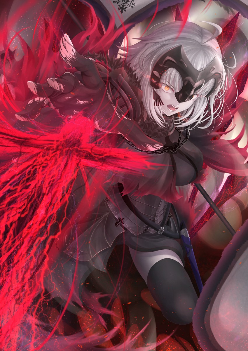 jeanne d'arc alter (fate and 1 more) drawn by penguintake