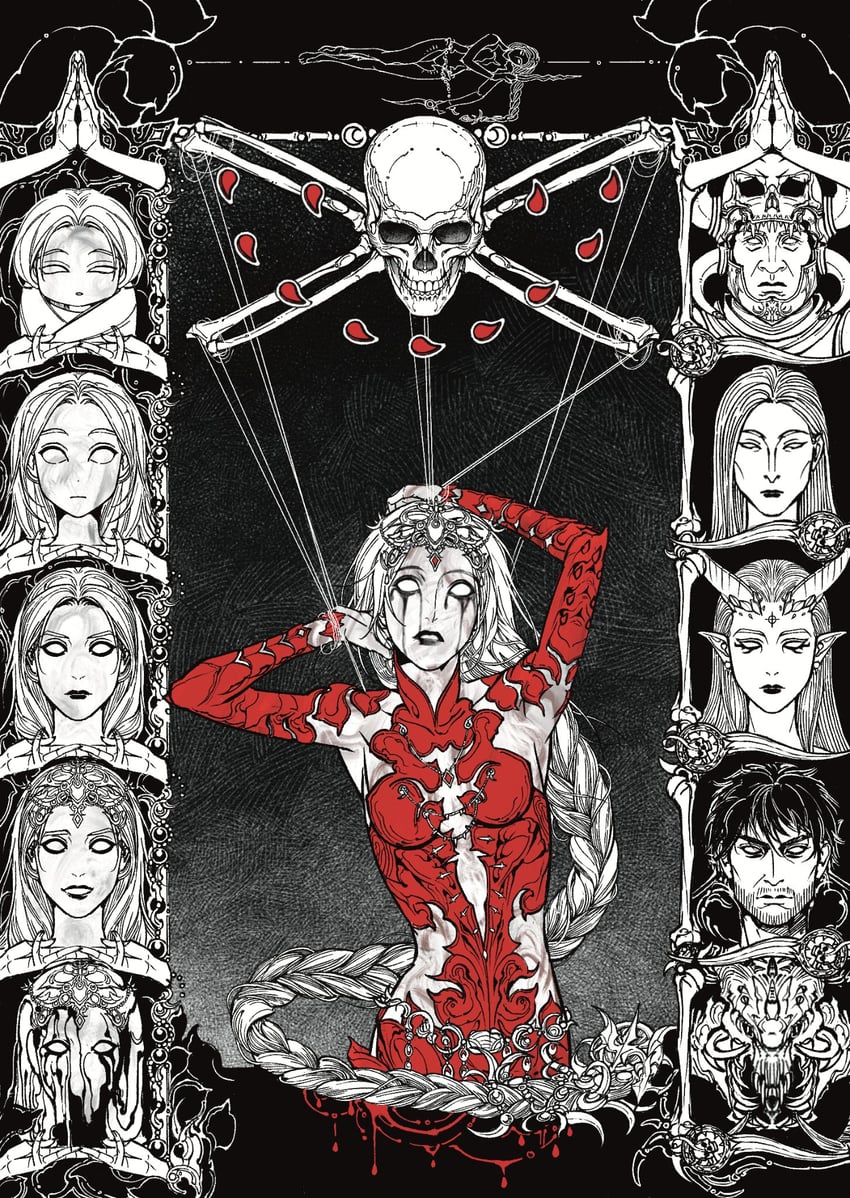 orin the red, enver gortash, ketheric thorm, slayer, and sarevok anchev (dungeons & dragons and 2 more) drawn by huachandawang